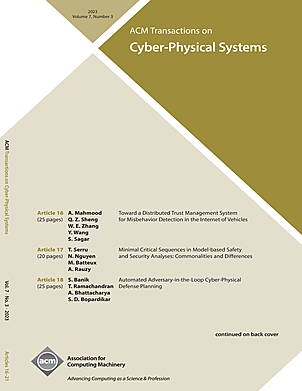 ACM Transactions on Cyber-Physical Systems