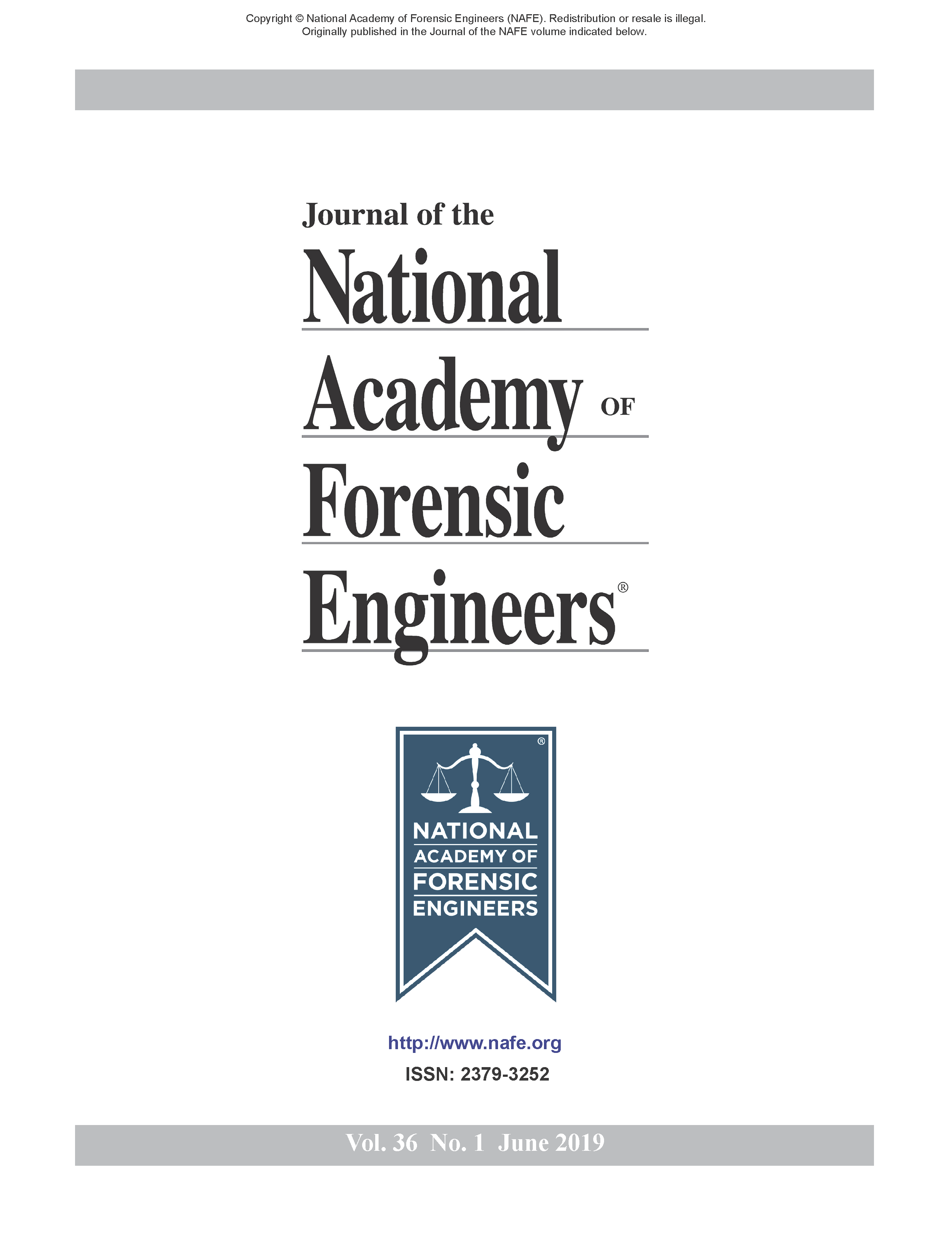 Journal of the National Academy of Forensic Engineers