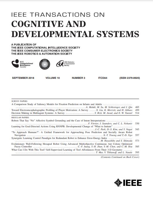IEEE Transactions on Cognitive and Developmental Systems