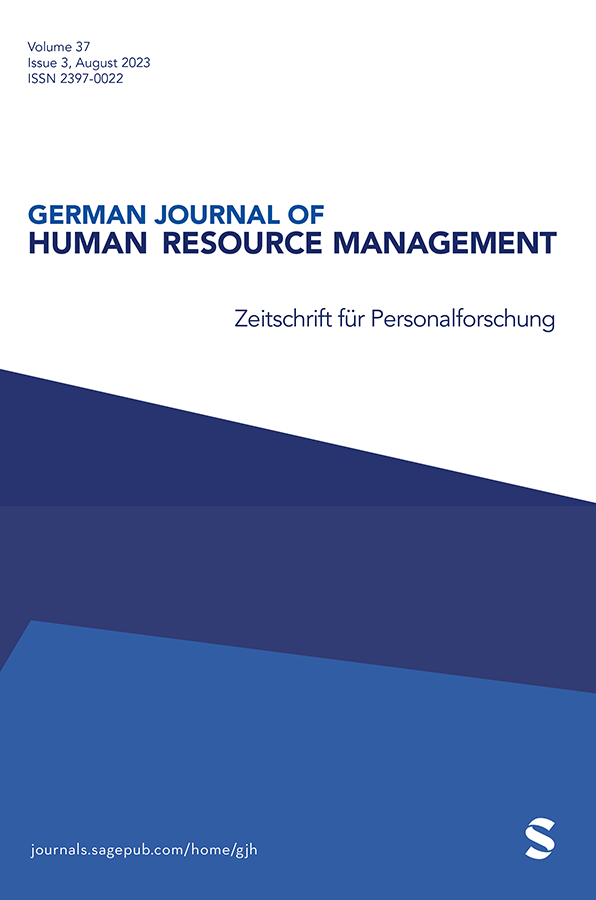 GERMAN JOURNAL OF HUMAN RESOURCE MANAGEMENT-ZEITSCHRIFT FUR PERSONALFORSCHUNG