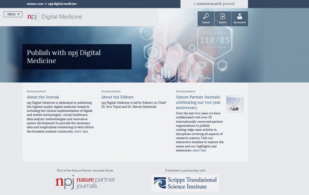 NPJ DIGITAL MEDICINE