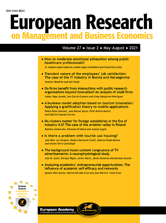 EUROPEAN RESEARCH ON MANAGEMENT AND BUSINESS ECONOMICS