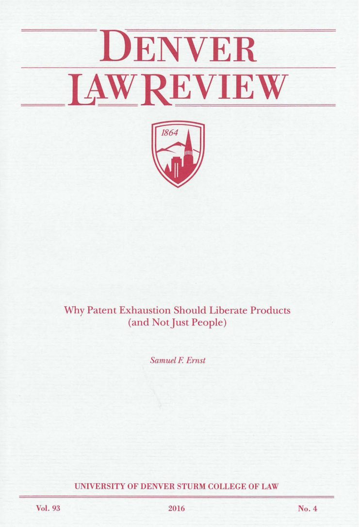 DENVER LAW REVIEW