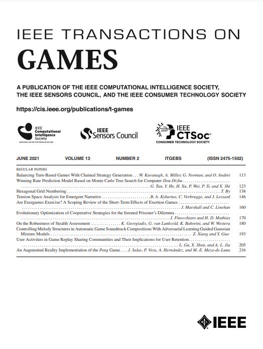 IEEE TRANSACTIONS ON GAMES