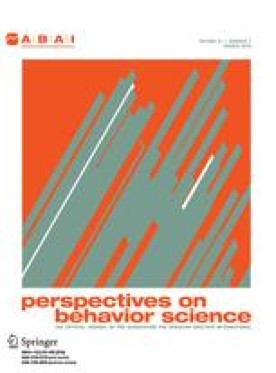 PERSPECTIVES ON BEHAVIOR SCIENCE