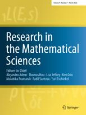 RESEARCH IN THE MATHEMATICAL SCIENCES