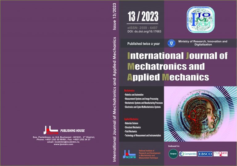 International Journal of Mechatronics and Applied Mechanics
