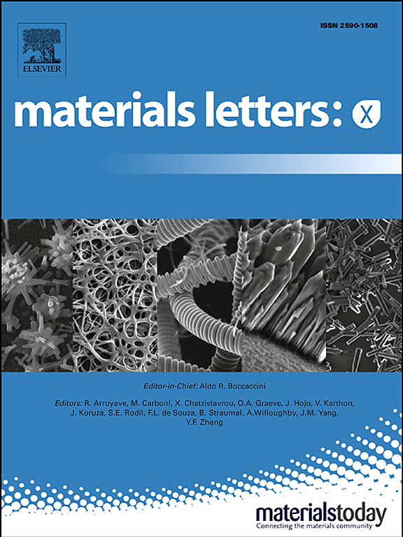 Materials Letters: X