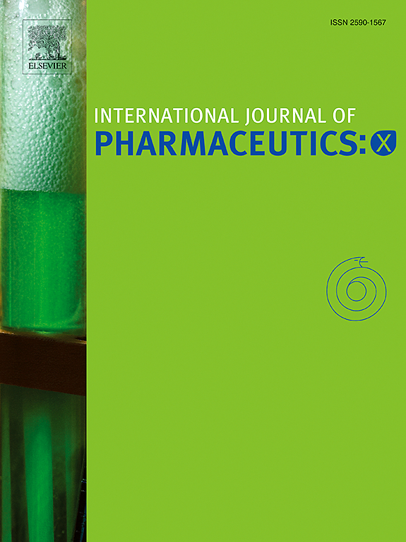 INTERNATIONAL JOURNAL OF PHARMACEUTICS-X
