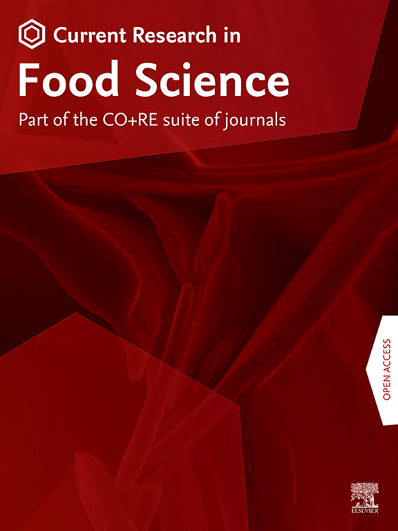CURRENT RESEARCH IN FOOD SCIENCE