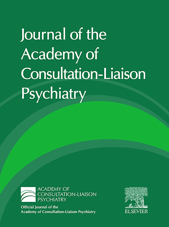 JOURNAL OF THE ACADEMY OF CONSULTATION-LIAISON PSYCHIATRY