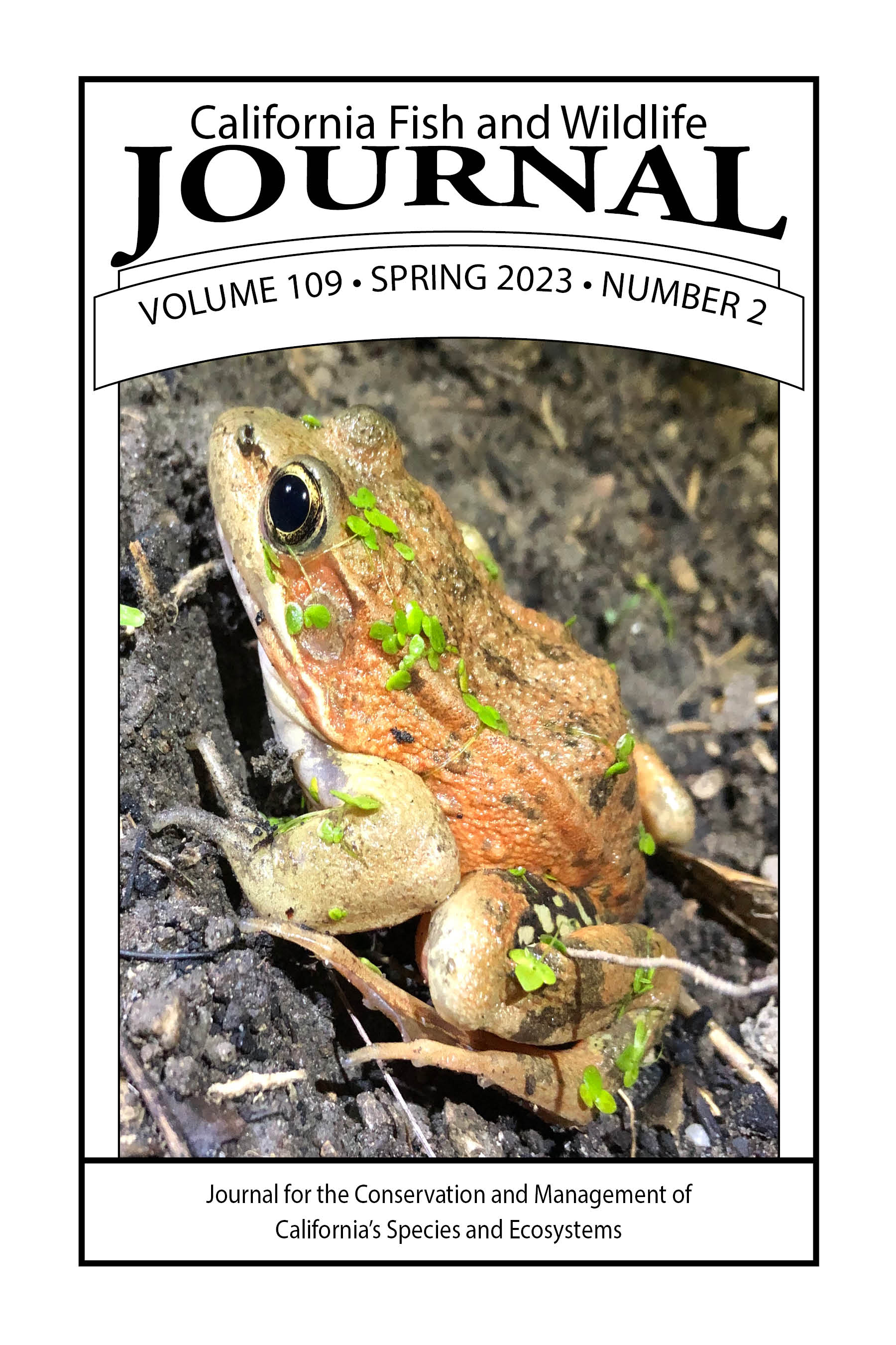 CALIFORNIA FISH AND WILDLIFE JOURNAL