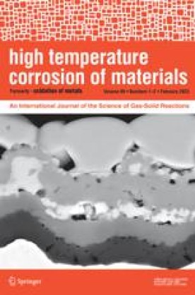 HIGH TEMPERATURE CORROSION OF MATERIALS