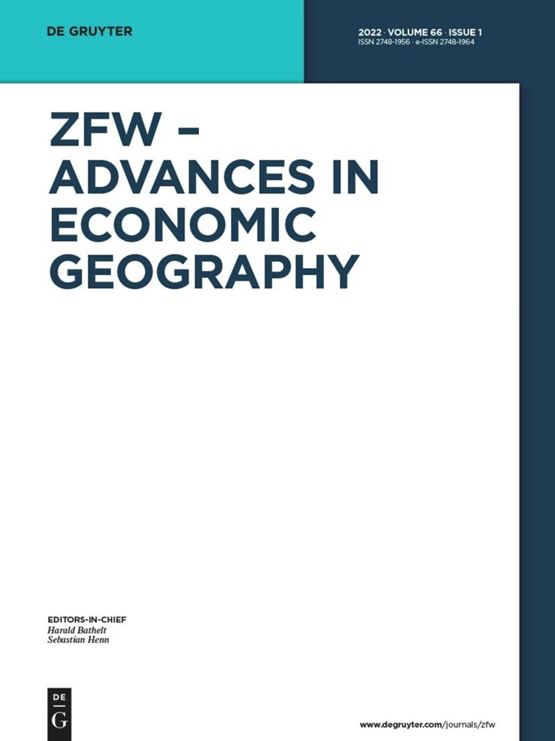 ZFW-ADVANCES IN ECONOMIC GEOGRAPHY