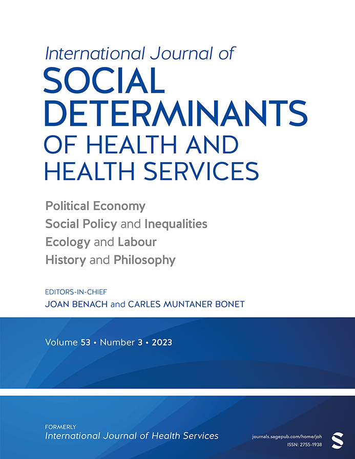 INTERNATIONAL JOURNAL OF SOCIAL DETERMINANTS OF HEALTH AND HEALTH SERVICES