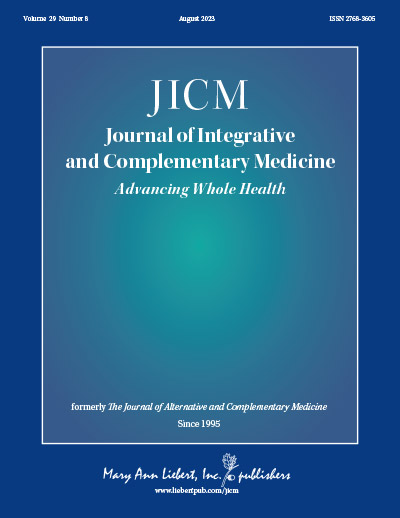 JOURNAL OF INTEGRATIVE AND COMPLEMENTARY MEDICINE