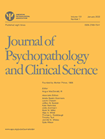 JOURNAL OF PSYCHOPATHOLOGY AND CLINICAL SCIENCE