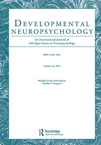 DEVELOPMENTAL NEUROPSYCHOLOGY
